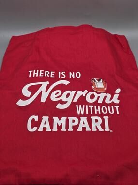 CAMPARI RED TOTE BAG GIVEAWAY PROMO APERITIF THERE’S NO NEGRONI WITHOUT CAMPARI